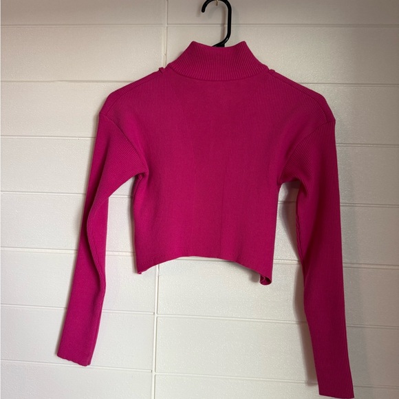 JACQUEMUS NWOT Maille Borneo Turtleneck Knit Top Pink - Picture 5 of 6